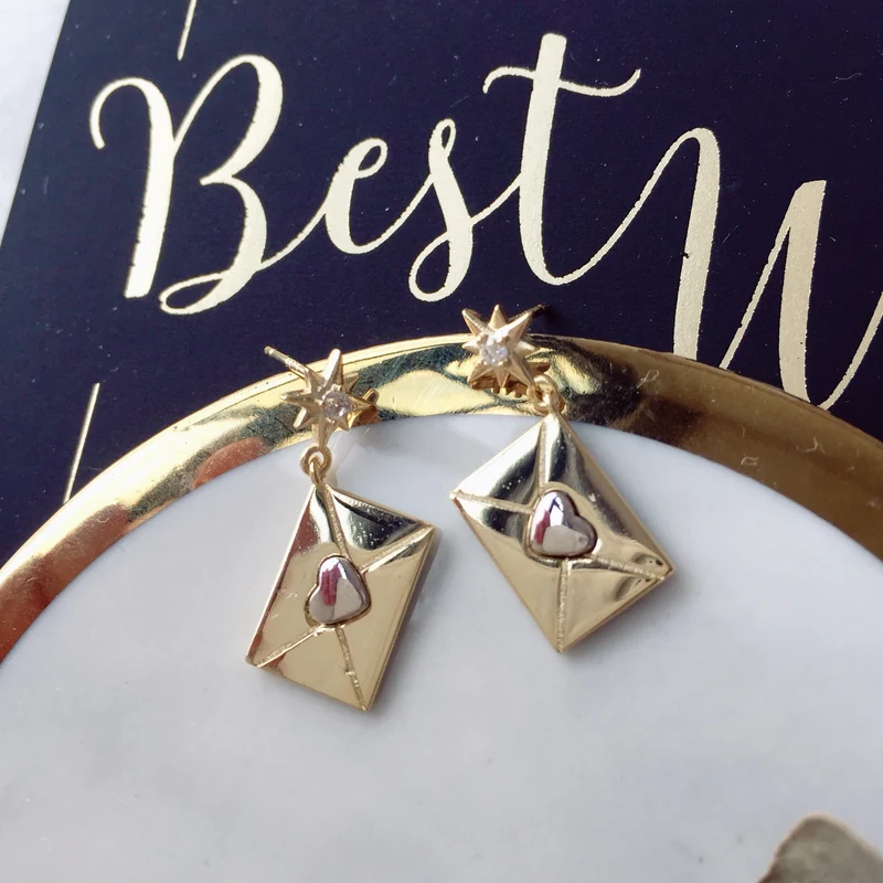My Valentine series - Love Letters & Love earrings