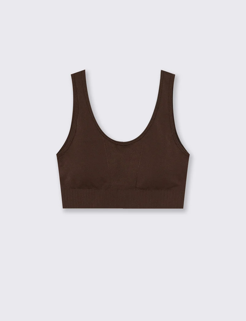 top scollo madonna - Marrone cioccolato