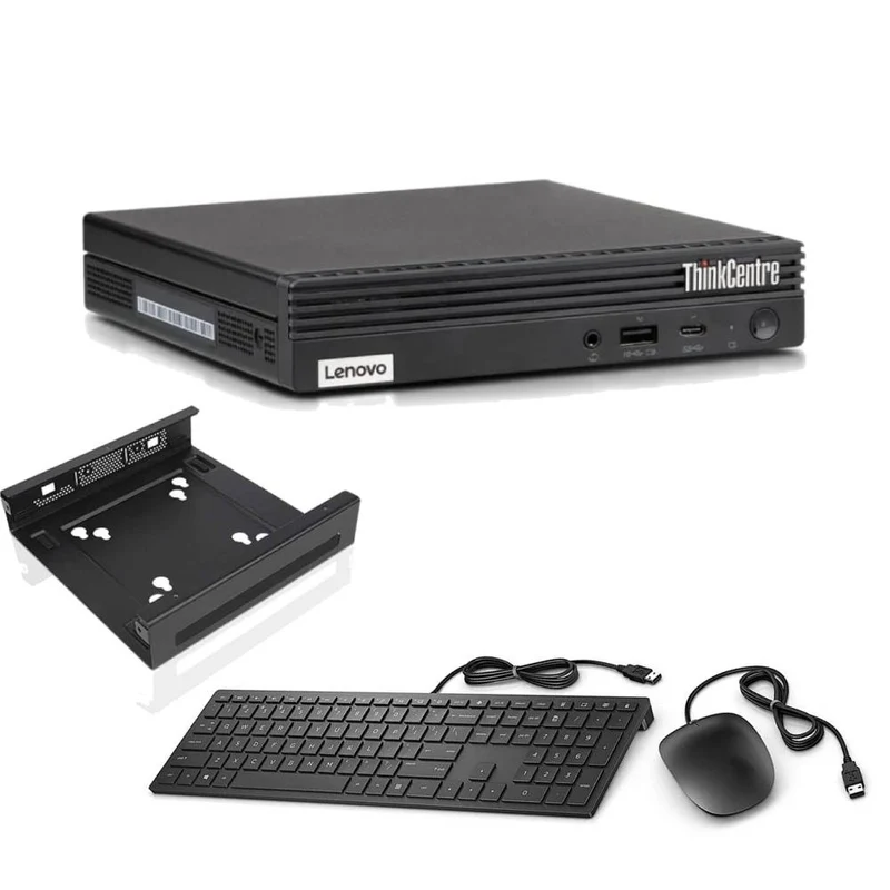 Lenovo ThinkCentre M70q Mini PC | Intel Core i5-10500T | Ram 16GB | SSD 512GB | Windows 11 + Attacco VESA + Kit Tastiera e Mouse Wired