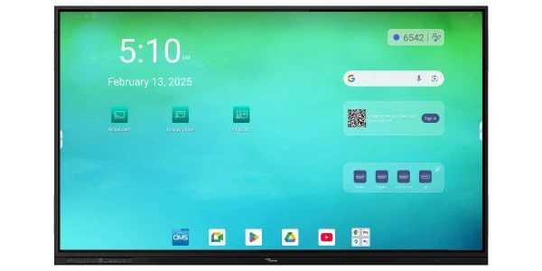 OPTOMA 86 -ANDROID 14 4k 8/64gb google edla touch 2x20W