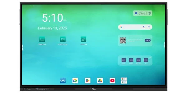 OPTOMA 75 -ANDROID 14 4k 8/64gb google edla touch 2x20W