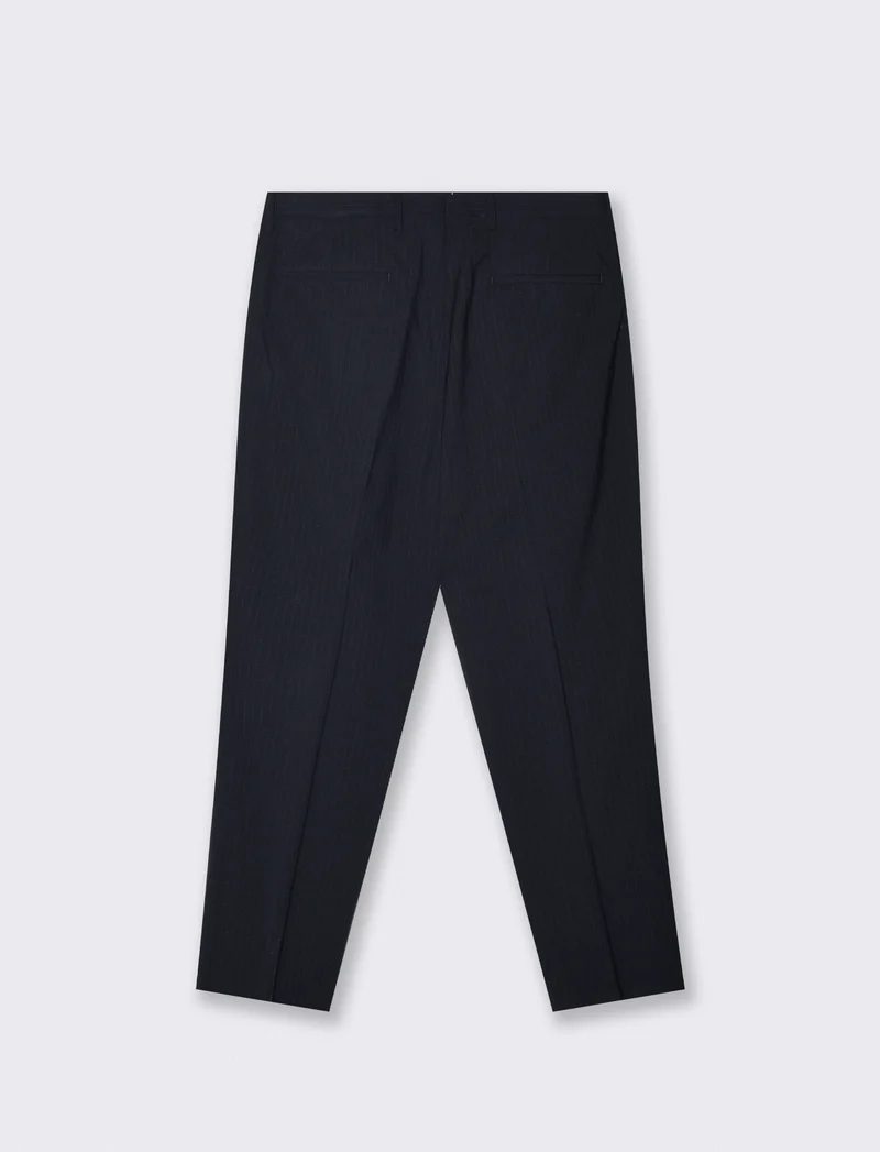 Pantaloni a righe formal fit eleganti - Blu
