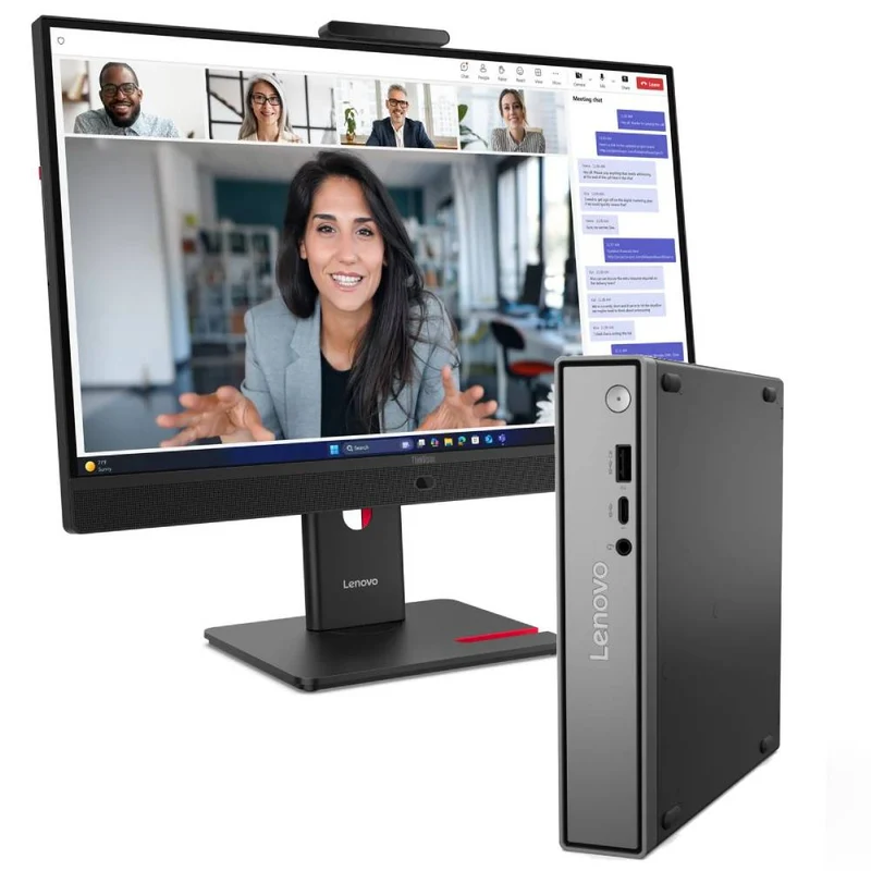 Bundle Lenovo Neo 50q Tiny |Intel Core 5 210H | Ram 16GB | SSD 512GB | Monitor Lenovo ThinkVision T24-4v 24" Casse Audio WebCam Microfono | Win 11 Pro Prodotto NUOVO