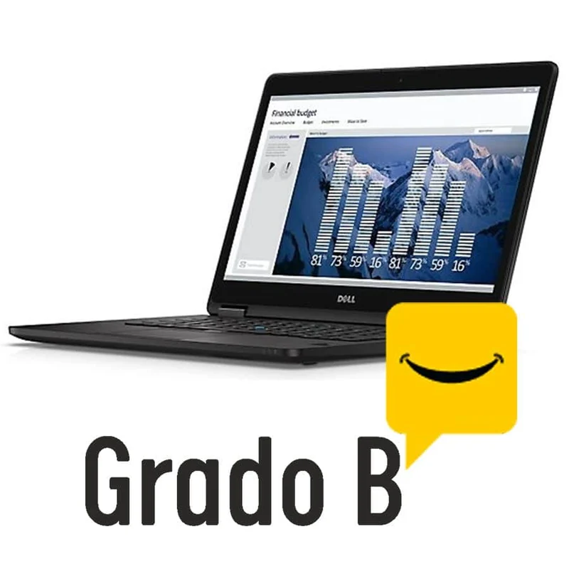 Dell Latitude E7470 Ultrabook 14" FullHD | Intel Core i5-6300U 2.4Ghz | Ram 8Gb | SSD 128Gb | WiFi WebCam LAN | Windows 10 Pro Grado B