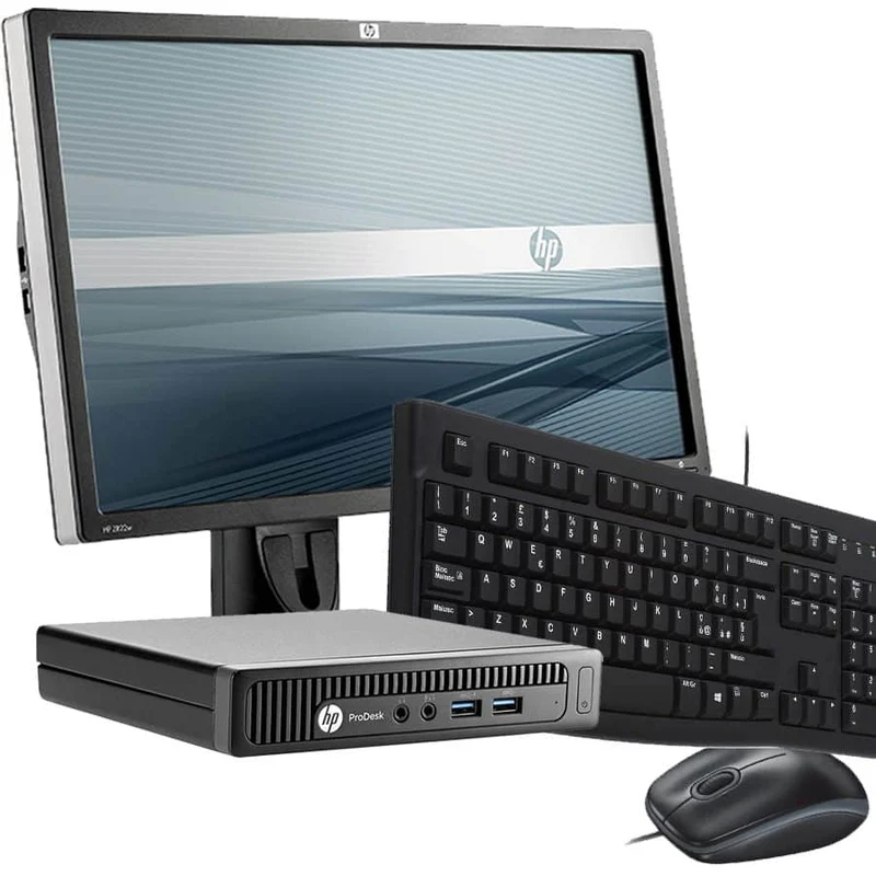 Bundle HP Prodesk 600 G1 DM Tiny Ultra slim | Intel core i5-4590T 3Ghz | Ram 8GB | Monitor HP zr22w 22" IPS Full HD | Kit Mouse e Tastiera