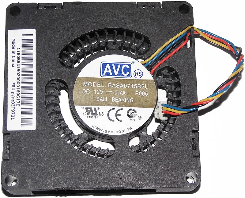 SunnyStar BASA0715B2U 12 V 0.7 a 4 fili per IBM Lenovo M92P Chassis Fan CPU AVC 03T9721