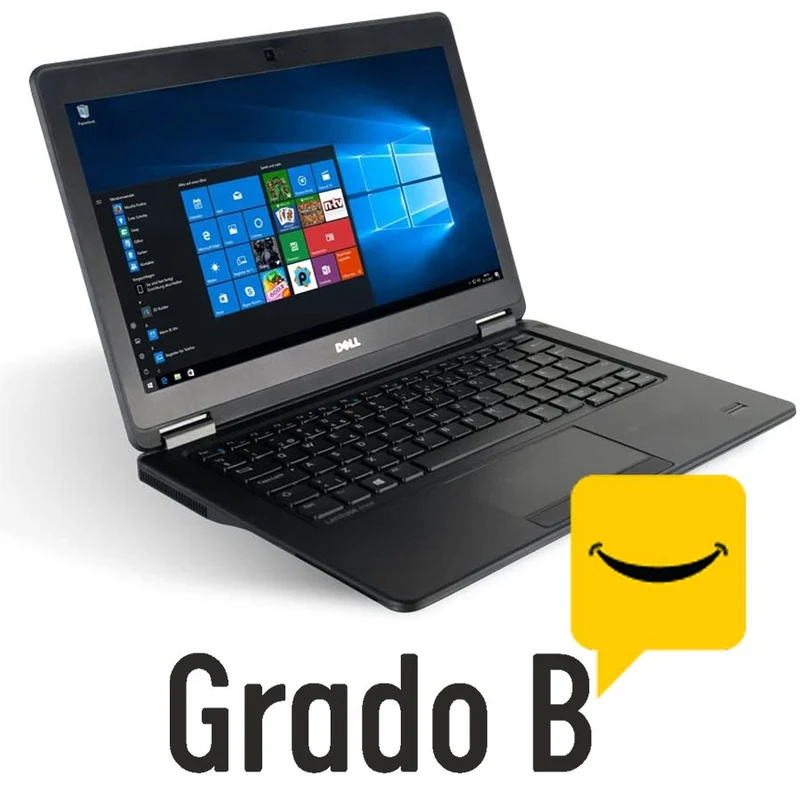 Dell Latitude E7250 Ultrabook 12.5" Pollici | Intel Core i5-5300U 2.3Ghz | Ram 8Gb | SSD 256Gb | WiFi Bluetooth LAN WebCam | Windows 10 Pro Grado B