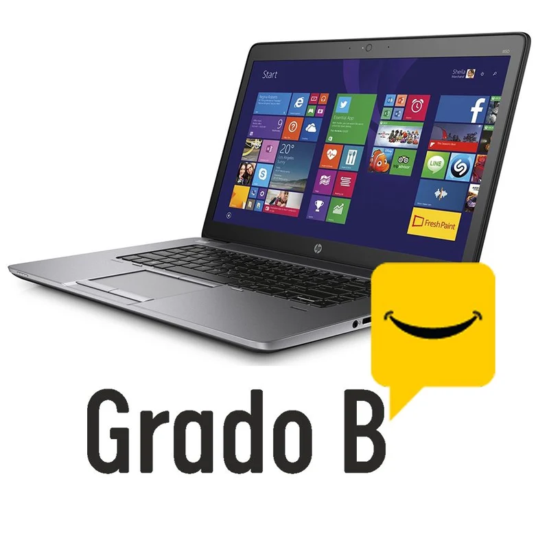 HP EliteBook 850 G2 15.6" | Intel Core i5-5200U 2.2Ghz | 8/16 Gb Ram | 256Gb SSD | Windows 10 Pro Grado B
