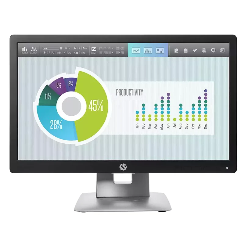 HP EliteDisplay E202 Monitor LED da 20" 1600 x 900 Pixel HD Tempo di risposta 7ms Contrasto 1000.1 Luminosità 250 cd/m²