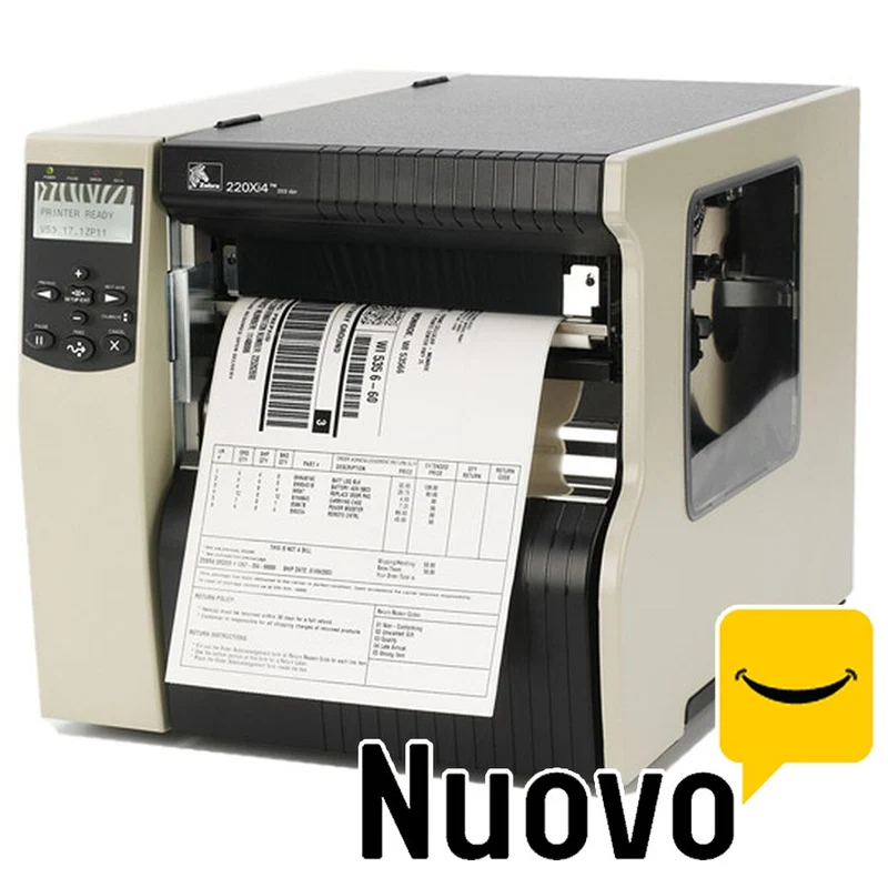 ZEBRA 220XI4 300 DPI STAMPANTE INDUSTRIALE PER ETICHETTE Prodotto NUOVO