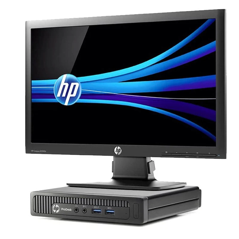 Bundle HP Prodesk 600 g1 DM + Monitor HP Compaq LE2002x LCD 20″ | Intel core i5-4570T | 8GB Ram | SSD 256Gb | Windows 10 Pro
