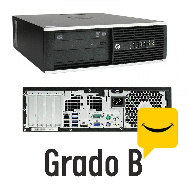 PC HP ELITE 8300 SFF INTEL CORE i7 3770 @3,90GHZ 16GB RAM 480gb ssd USB 3.0 Grado B