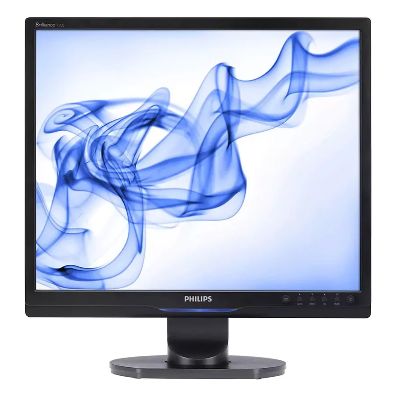 Philips Brilliance 190S Monitor LCD TFT 5:4 19" Pollici 1280 x 1024 a 60 Hz Contrasto 800:1 Luminosità 300cd/m2 Tempo di risposta 5ms VGA DVI