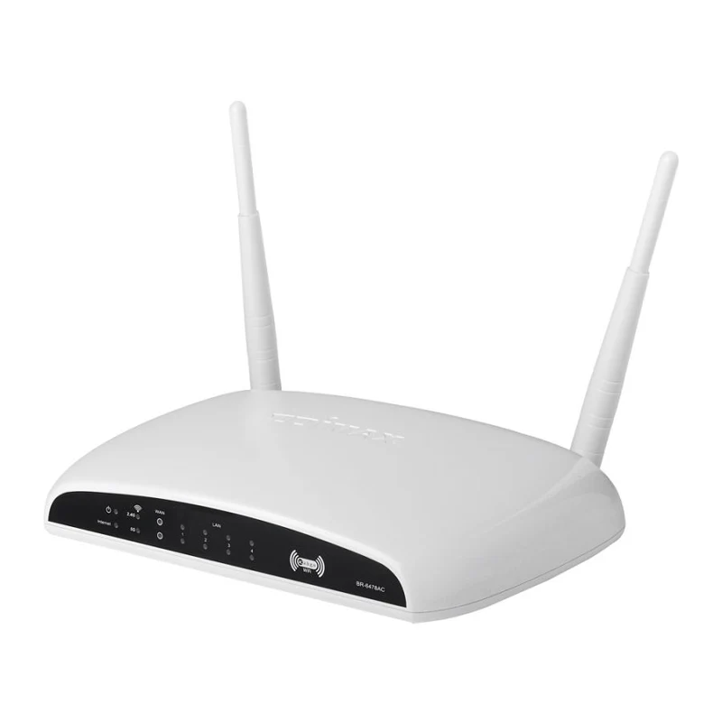 AC1200 Multi-Function Concurrent Dual-Band Wi-Fi Gigabit Router BR-6478AC No Alimentatore