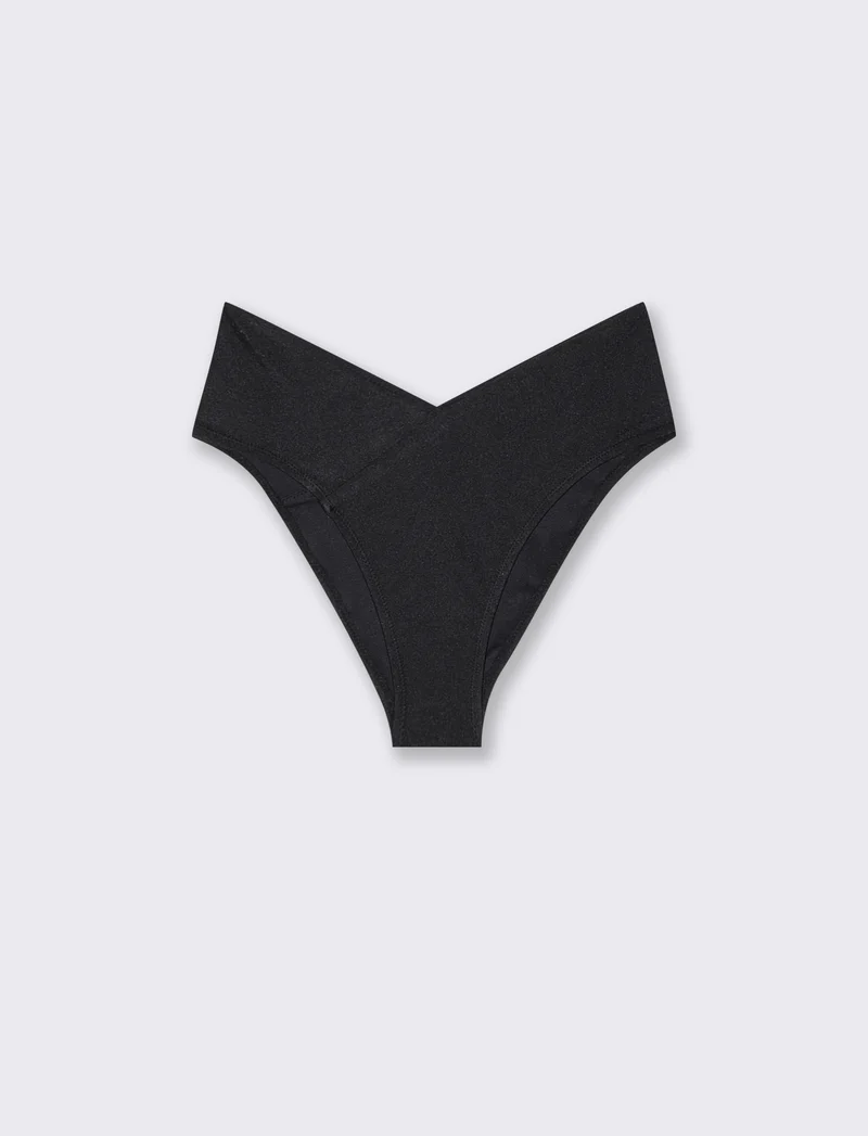 Slip mare a vita alta - Nero