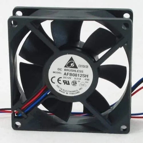 Delta Electronics afb0812sh-f00 80 x 80 x 25 mm ventola di raffreddamento, 46.62 CFM, 40 dBA, 4000 rpm, 0.51 Amp, a poli, sensore TAC