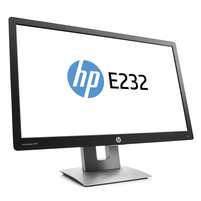 Monitor HP EliteDisplay E232 Monitor IPS da 23" 1920x1080 FullHD Tempo di risposta 7ms Contrasto 1000:1 Luminosità 250 cd/m² HDMI VGA USB