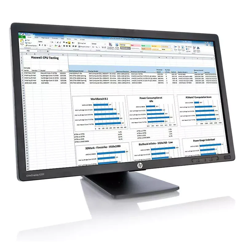 MONITOR HP E231 LCD LED 23 POLLICI FULL HD 1920x1080 Full HD 1080p