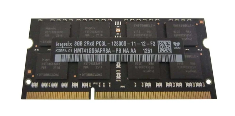 Hynix 8GB PC3-12800 DDR3-1600MHz non-ECC Unbuffered CL11 204-Pin SoDimm 1.35V