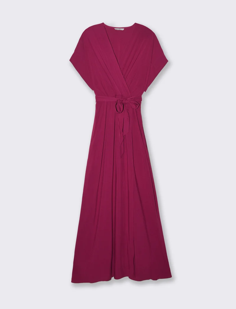 Vestito lungo da donna - Rosso india