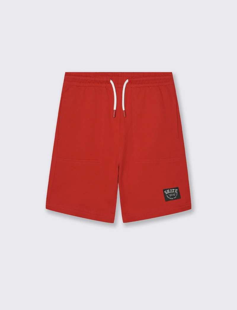 Bermuda in felpa comodi per il tempo libero - Rosso