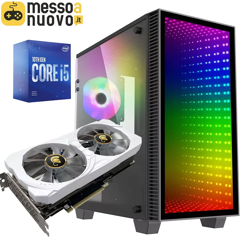 Pc Gaming Abyss Ultimate | Intel Core i5-10400F 6Cores | Ram 16Gb | SSD M.2 nvme 500Gb | Nvidia RTX 3070 8Gb | WiFi | Windows 11 Pro