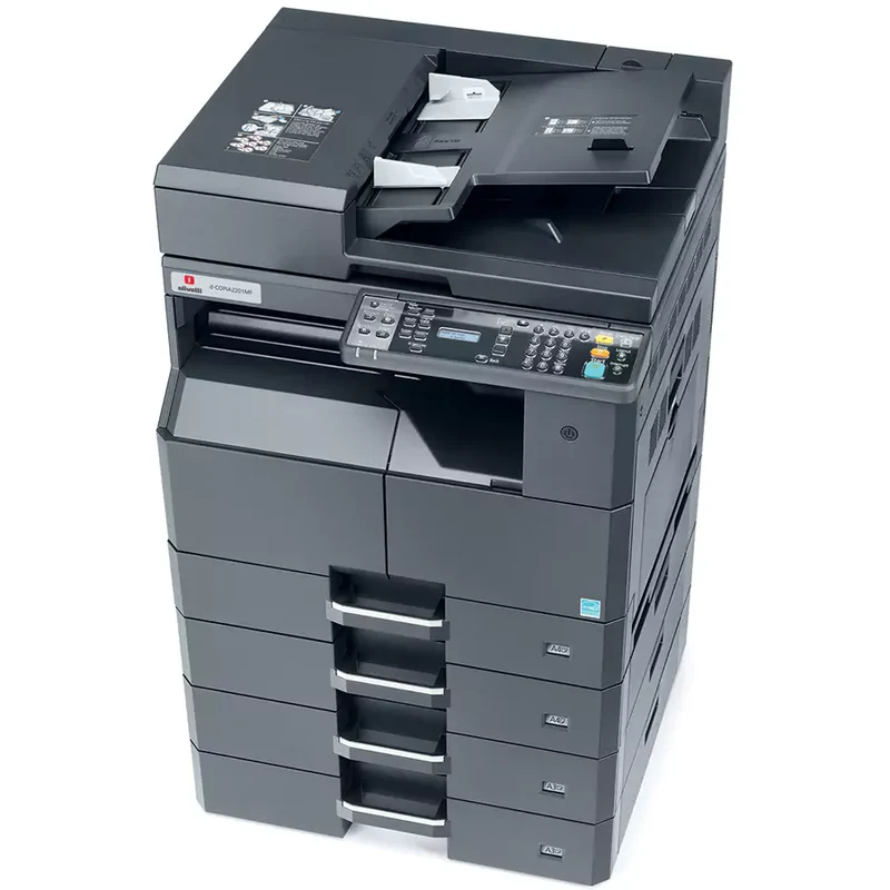 Olivetti D-Copia 2201 MF Plus Multifunzione B/N A3 600x600 DPI 22ppm Duplex Fronte/Retro Automatico Rete Perfetta per copisterie