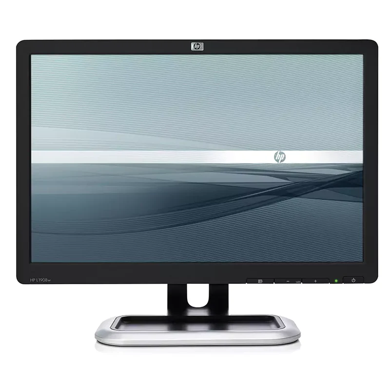 HP L1908w Monitor 19" 1440x900 Pixel Luminosità 300 cd/m² Tempo di risposta 5ms Contrasto 1000:1 Perfetto per il tuo ufficio