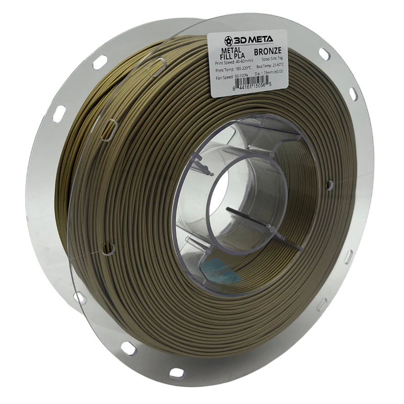 3D META Metal Fill PLA 3D Printing Filament - Bronze