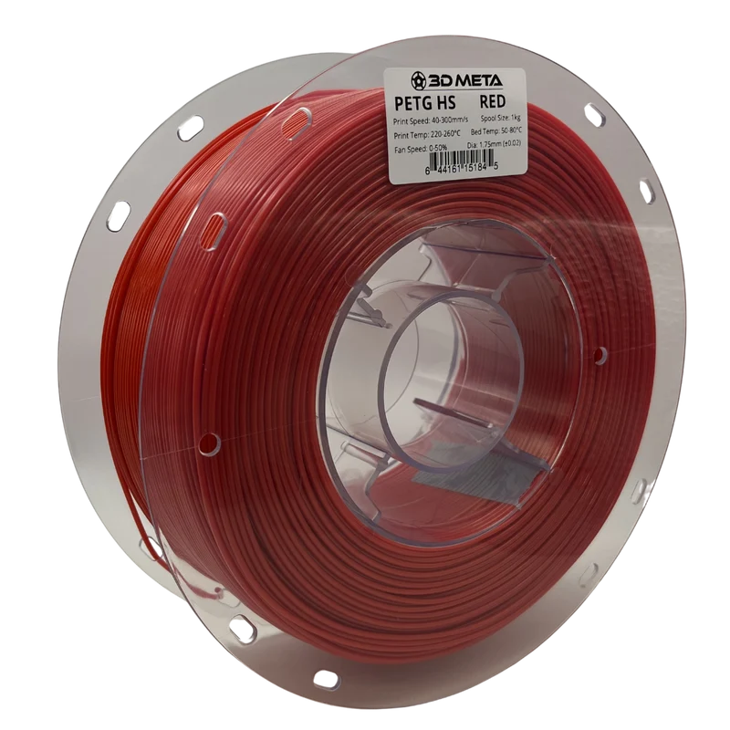 3D META High Speed PETG 3D Printing Filament - Red
