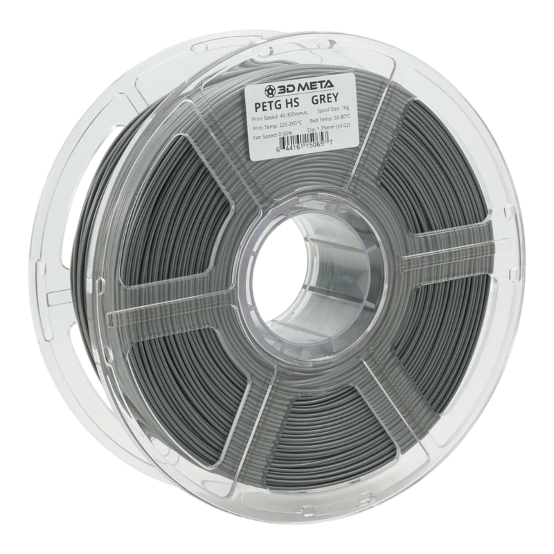 3D META High Speed PETG 3D Printing Filament - Grey