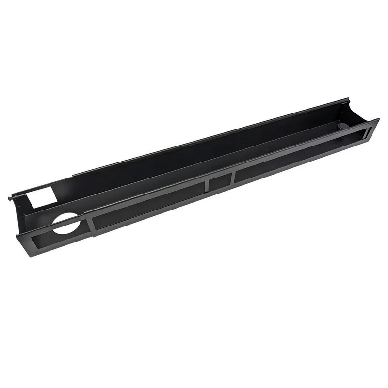 Desky Quad Frame Channel + Mounting Bracket - Black / 0 Plugs