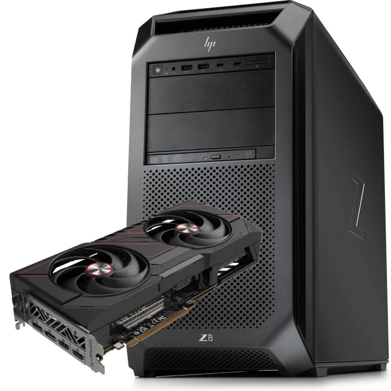 HP Z8 G4 Workstation Tower | 2x Intel Xeon Silver 4114 20Cores | Ram 128Gb | SSD 2TB | Radeon RX 9070 XT | Windows 11 Pro