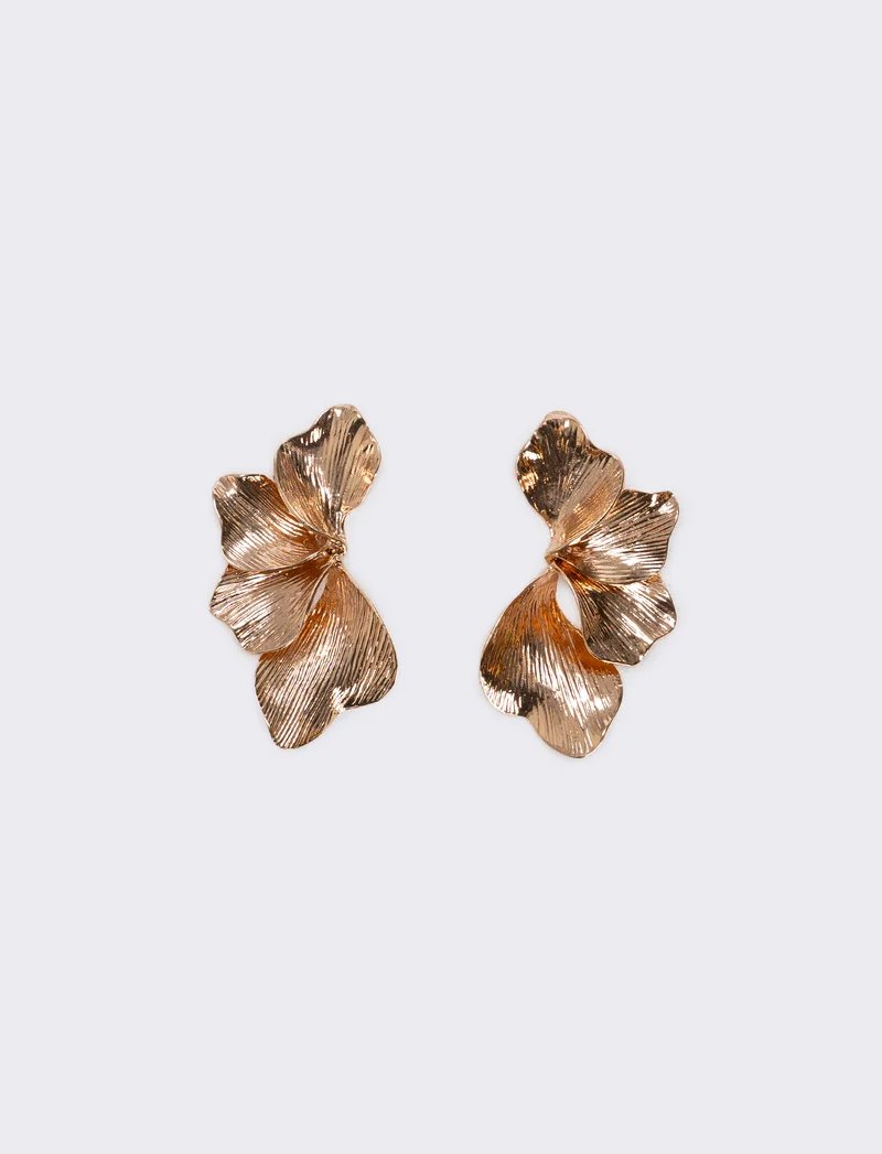 Orecchini Mezzo Fiore - Rosa