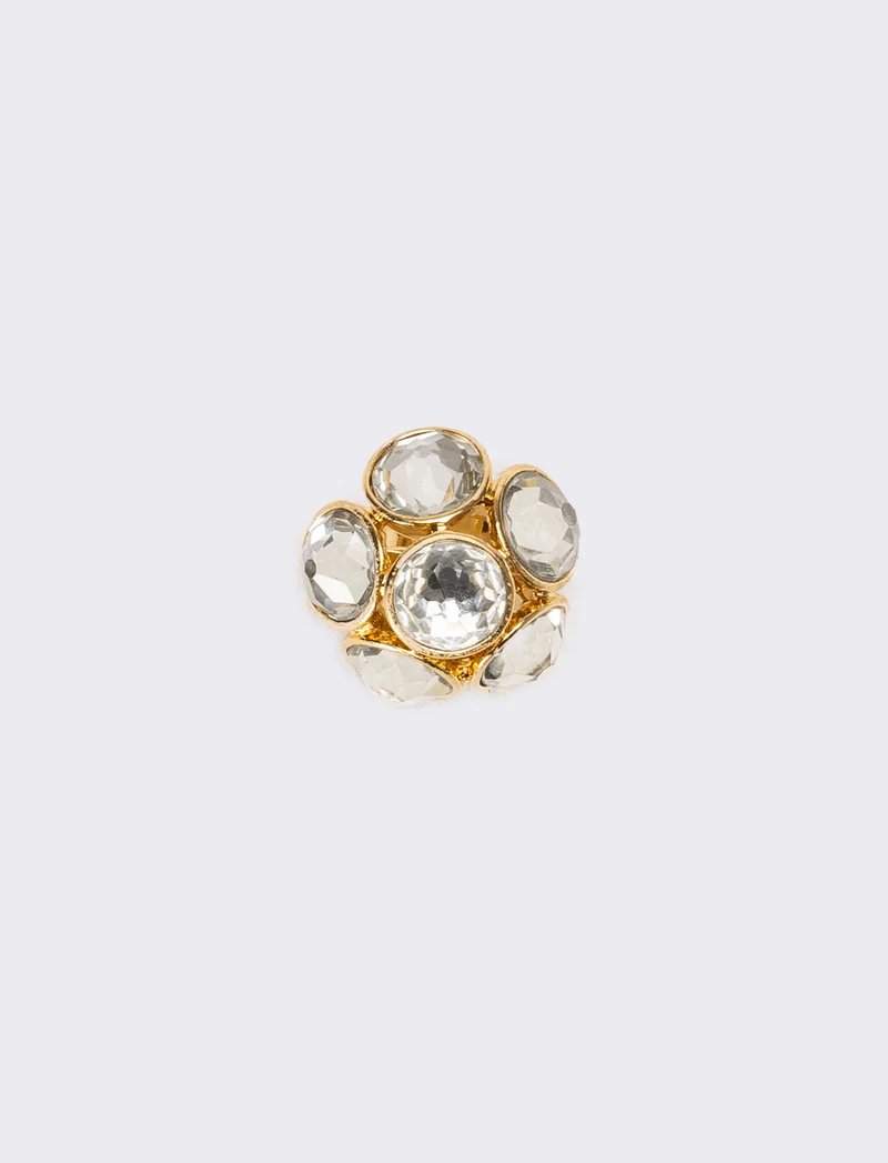 Anello donna con pietre grandi - Oro