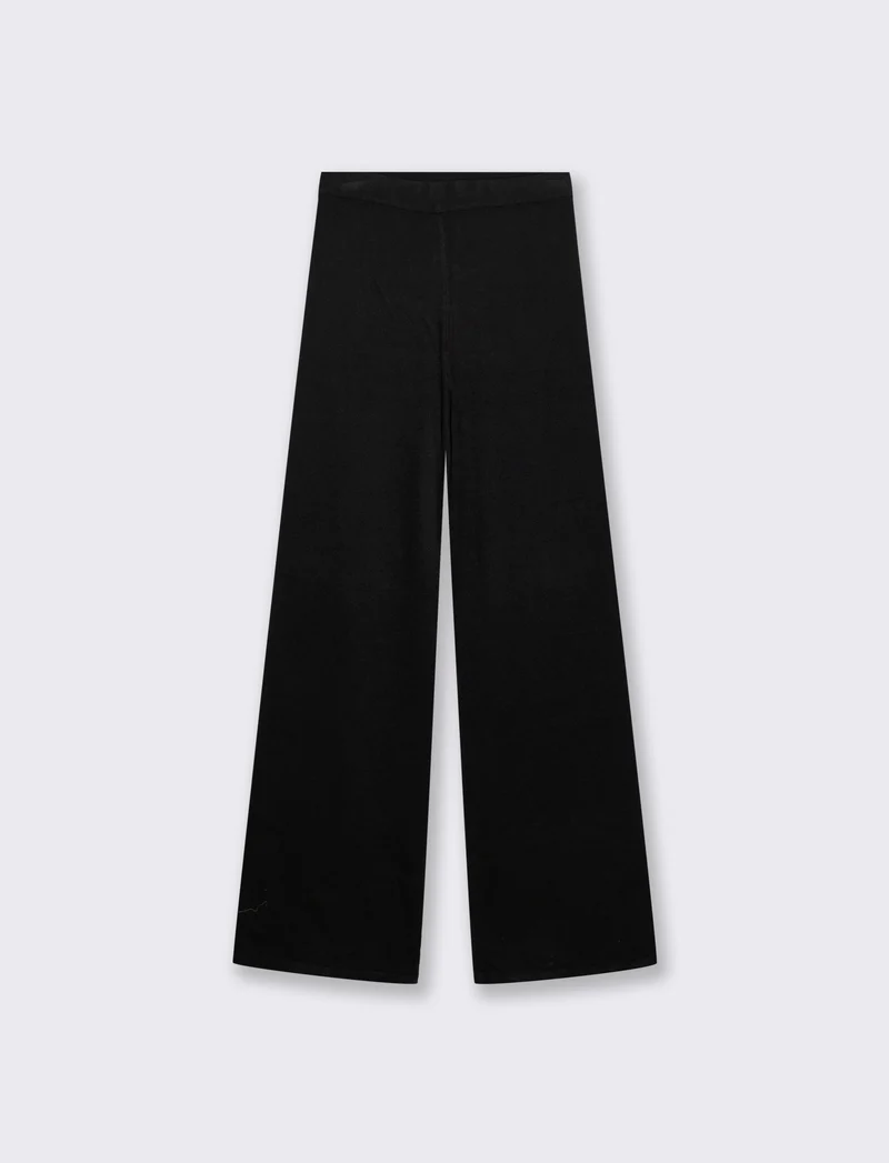 PANTALONI IN MAGLIA - Nero