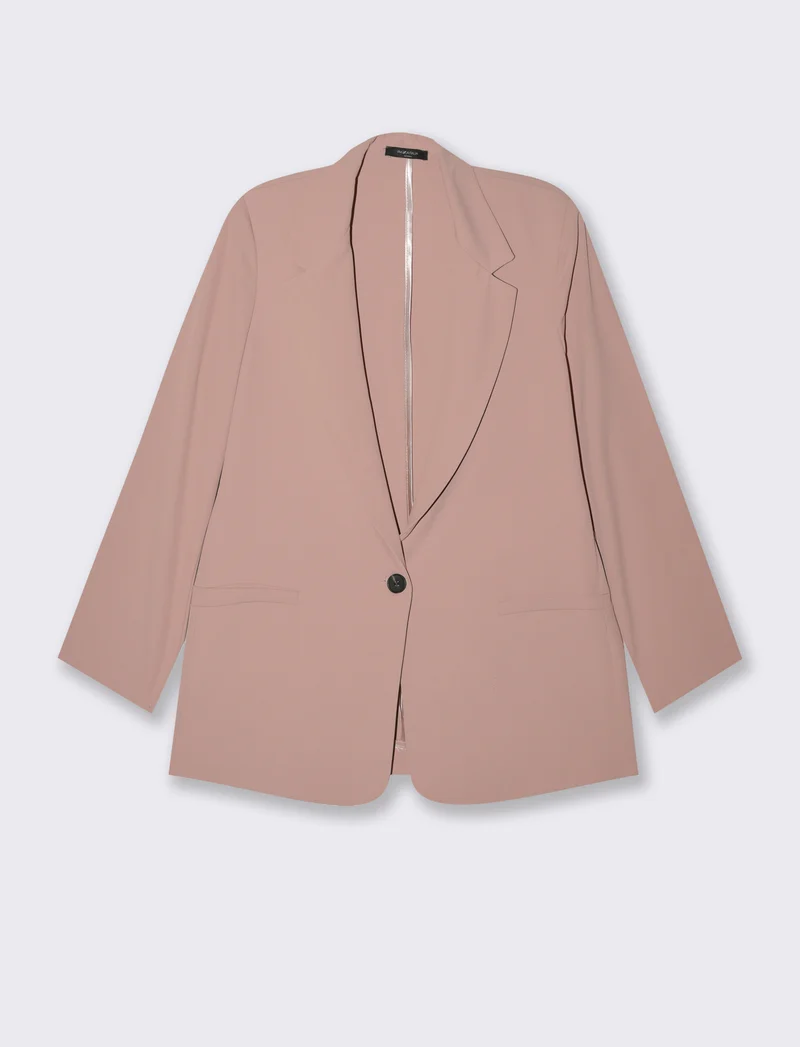 Giacca monopetto over - Rosa