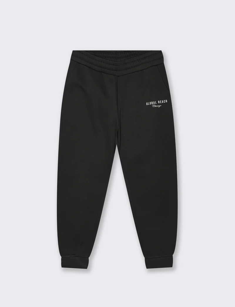 PANTALONI JOGGER IN FELPA BAGGY FIT - Nero