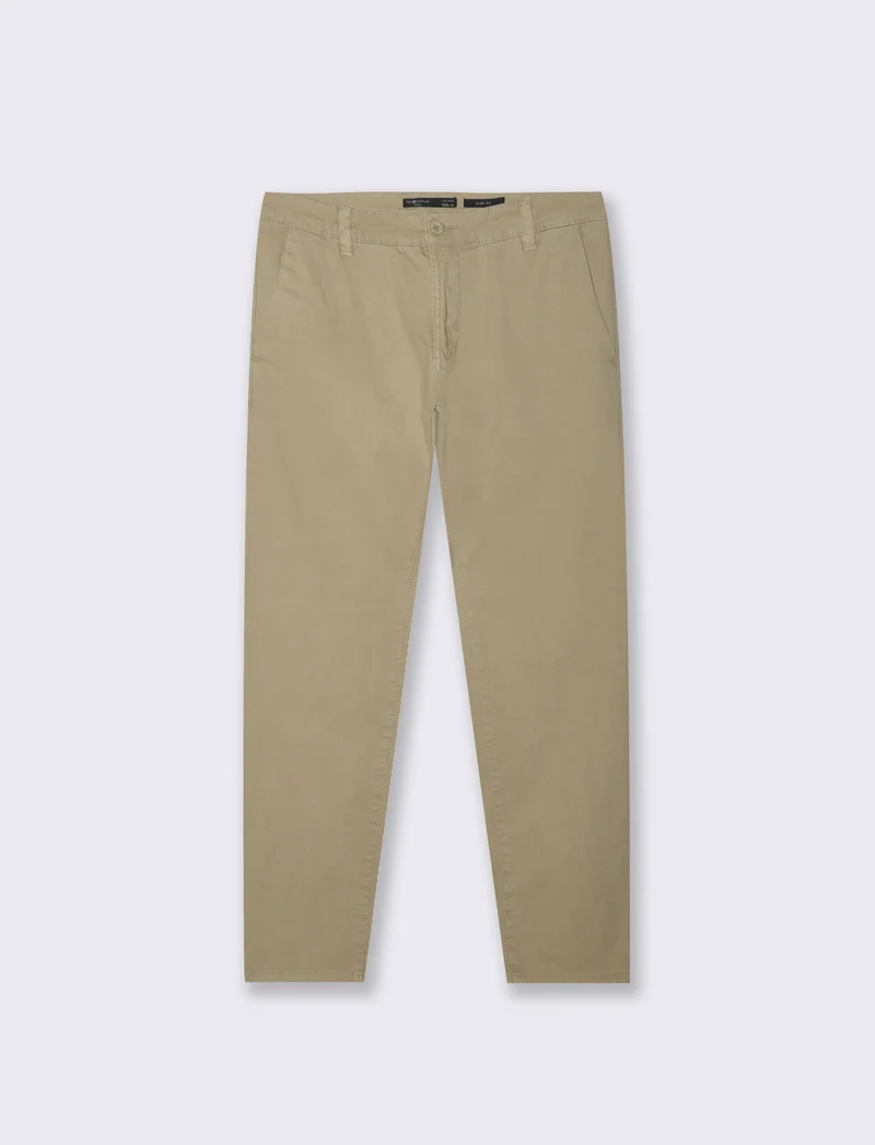 PANTALONI CHINO SLIM FIT - Beige