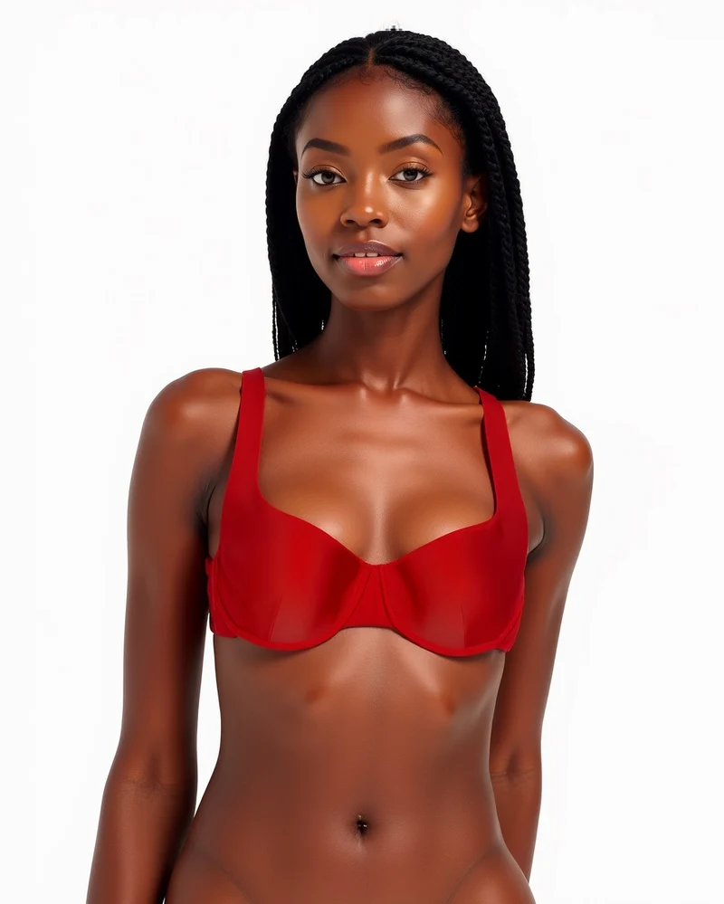 Reggiseno mare coppe push up - Rosso