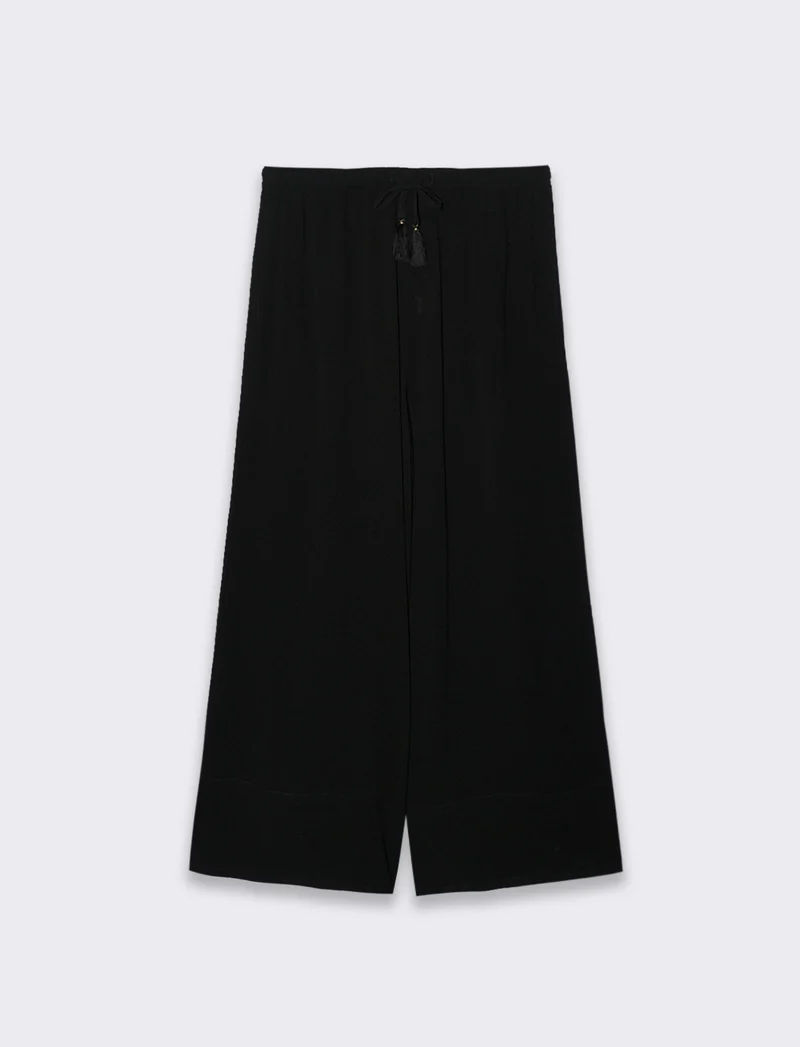 Pantalone coulotte da donna - Nero
