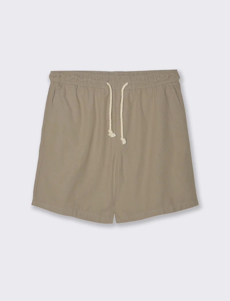 Bermuda jogger tessuto strutturato da uomo - Verde salvia