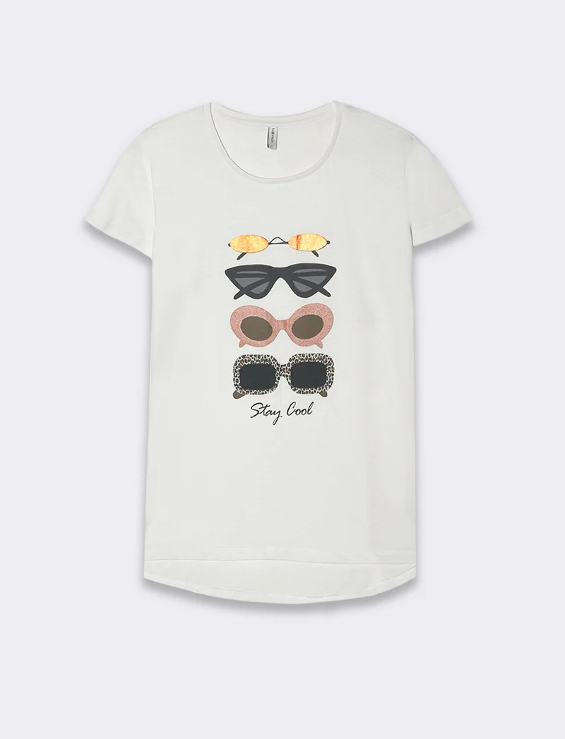 T-shirt con stampa da donna - var 2