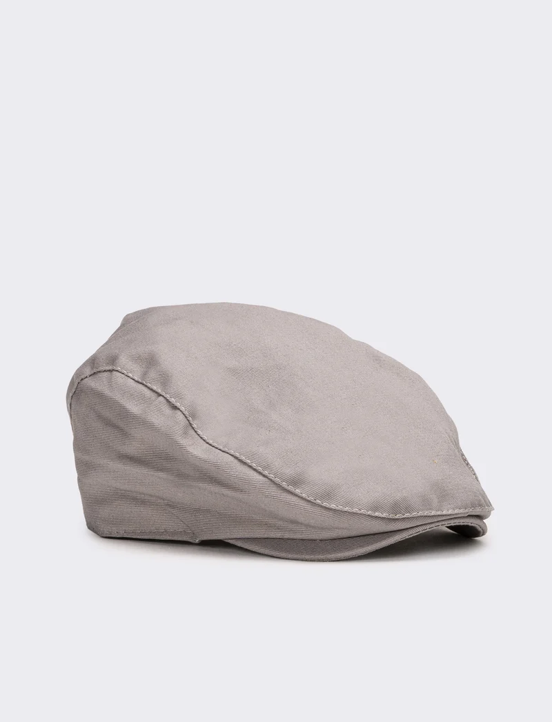 Coppola uomo in tessuto unito - Grigio