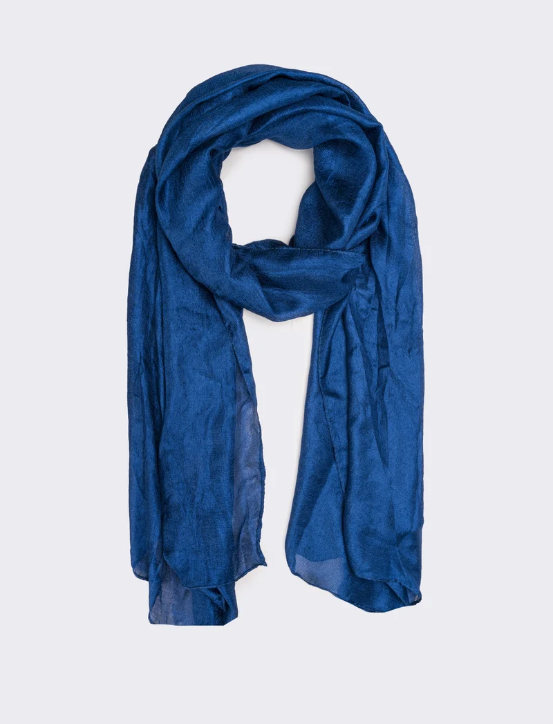 Foulard donna organza - Blu