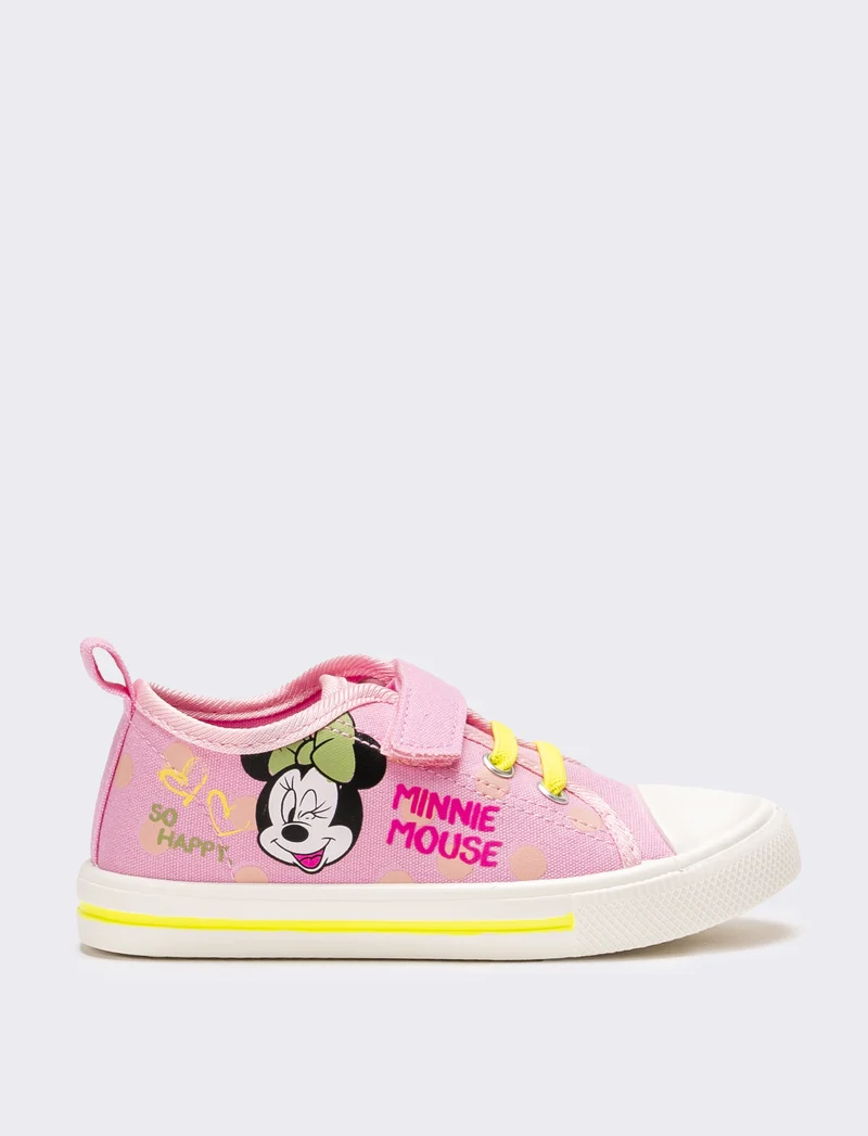 Sneakers Minnie © da bambina in canvas - Rosa