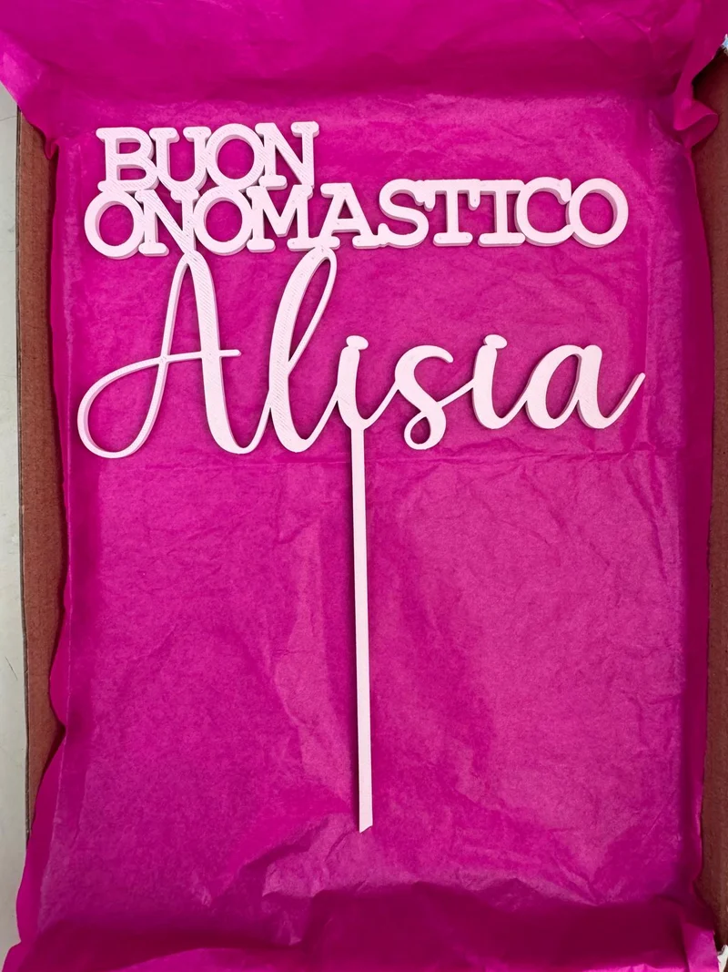 Cake Topper Personalizzato in Stampa 3D