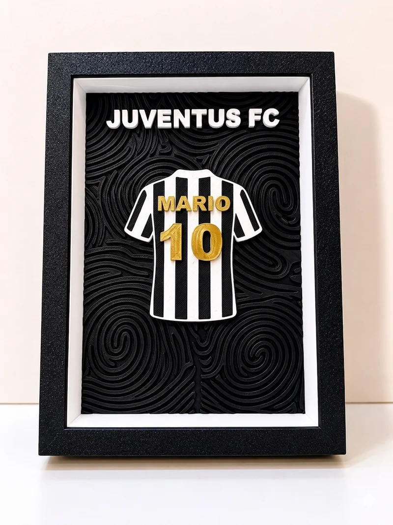 Quadro 3D Maglia Calcio Personalizzabile