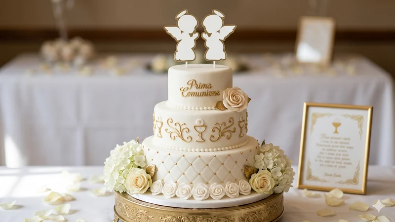 Topper Torta Angioletti in Preghiera