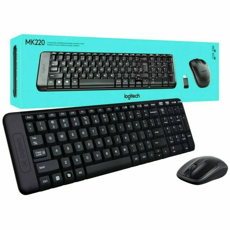 TASTIERA E MOUSE WIFI LOGITECH MK220